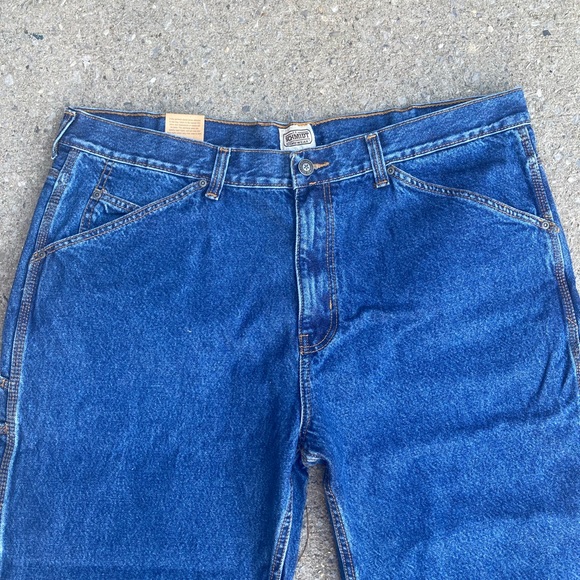 Schmidt Men’s Workwear Utility Work Jeans 100% Cotton 42X32 - Picture 2 of 13